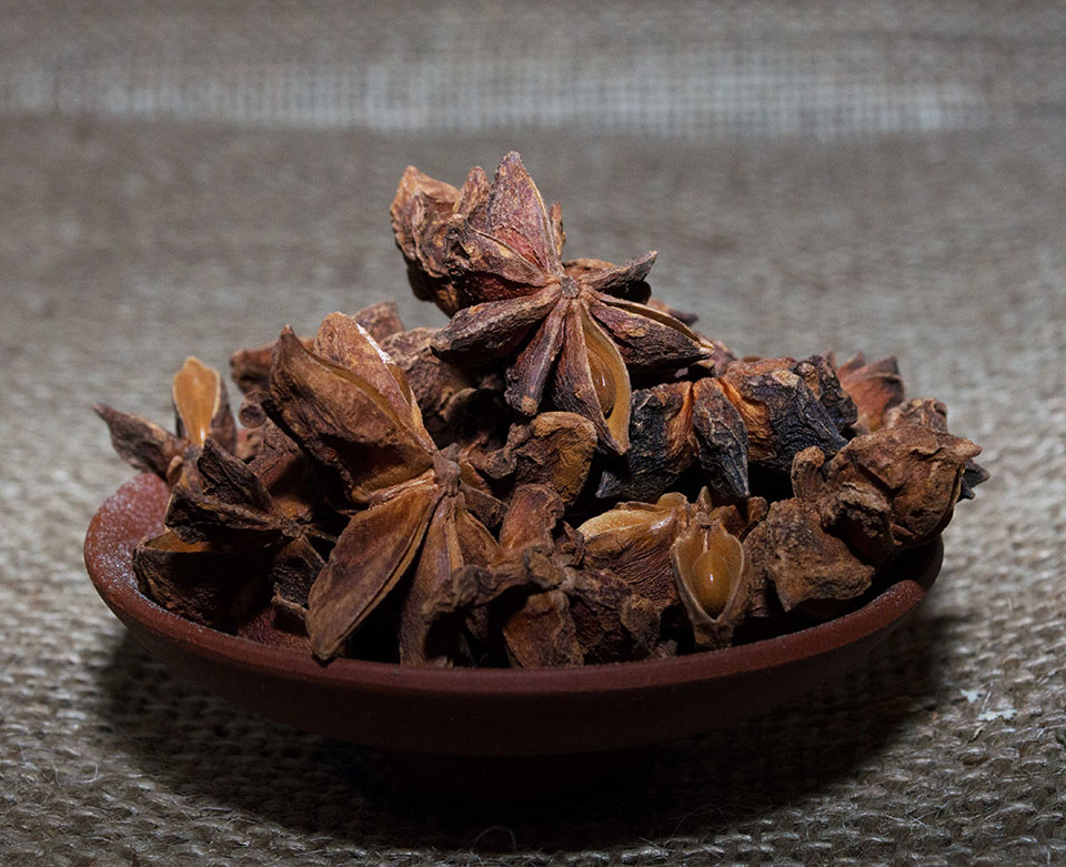 Graines de badiane chinoise ou Anis Etoilé - Prix €3.50